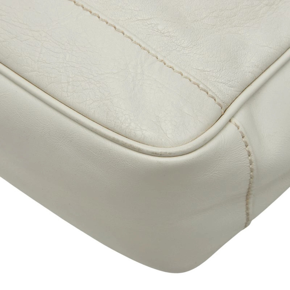 Balenciaga Reporter Crossbody Bag White Leather - Picture 5 of 8